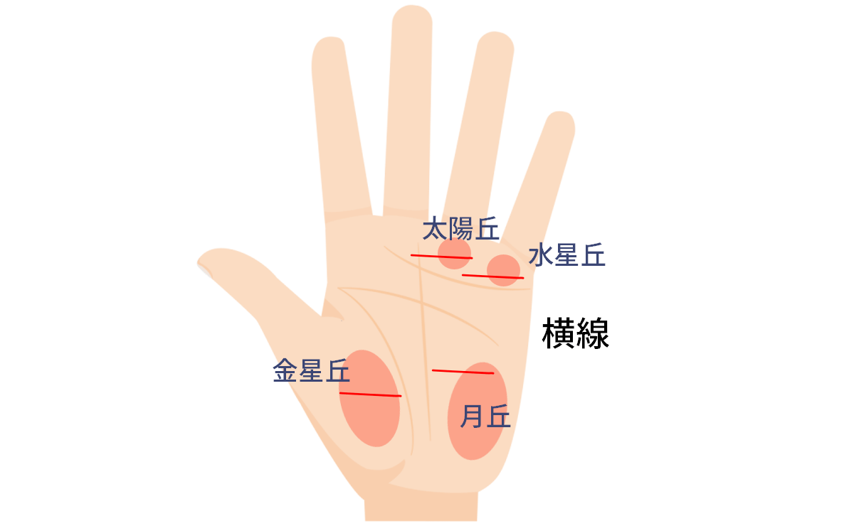 横線の基本 初心者でも分かるイラストで手相の見方を解説 ウラソエ